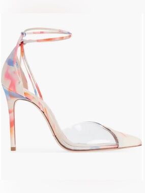 SCHUTZ Vanuza Multicolor Ankle-Strap High Heel Sandal